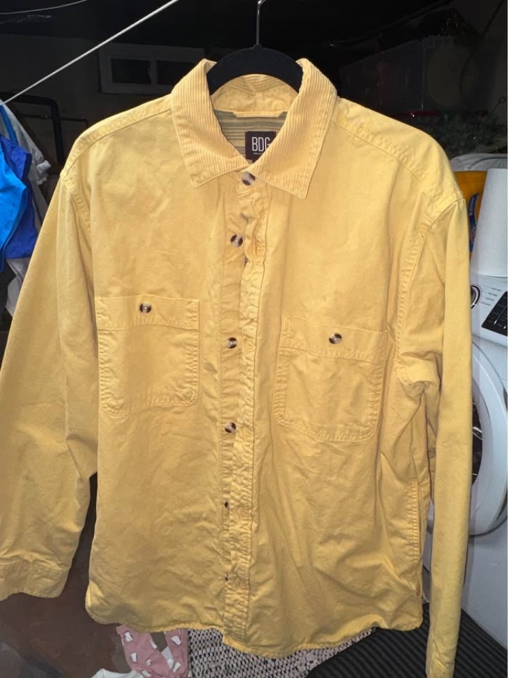 Urban Outfitters Yellow Shirt Jacket